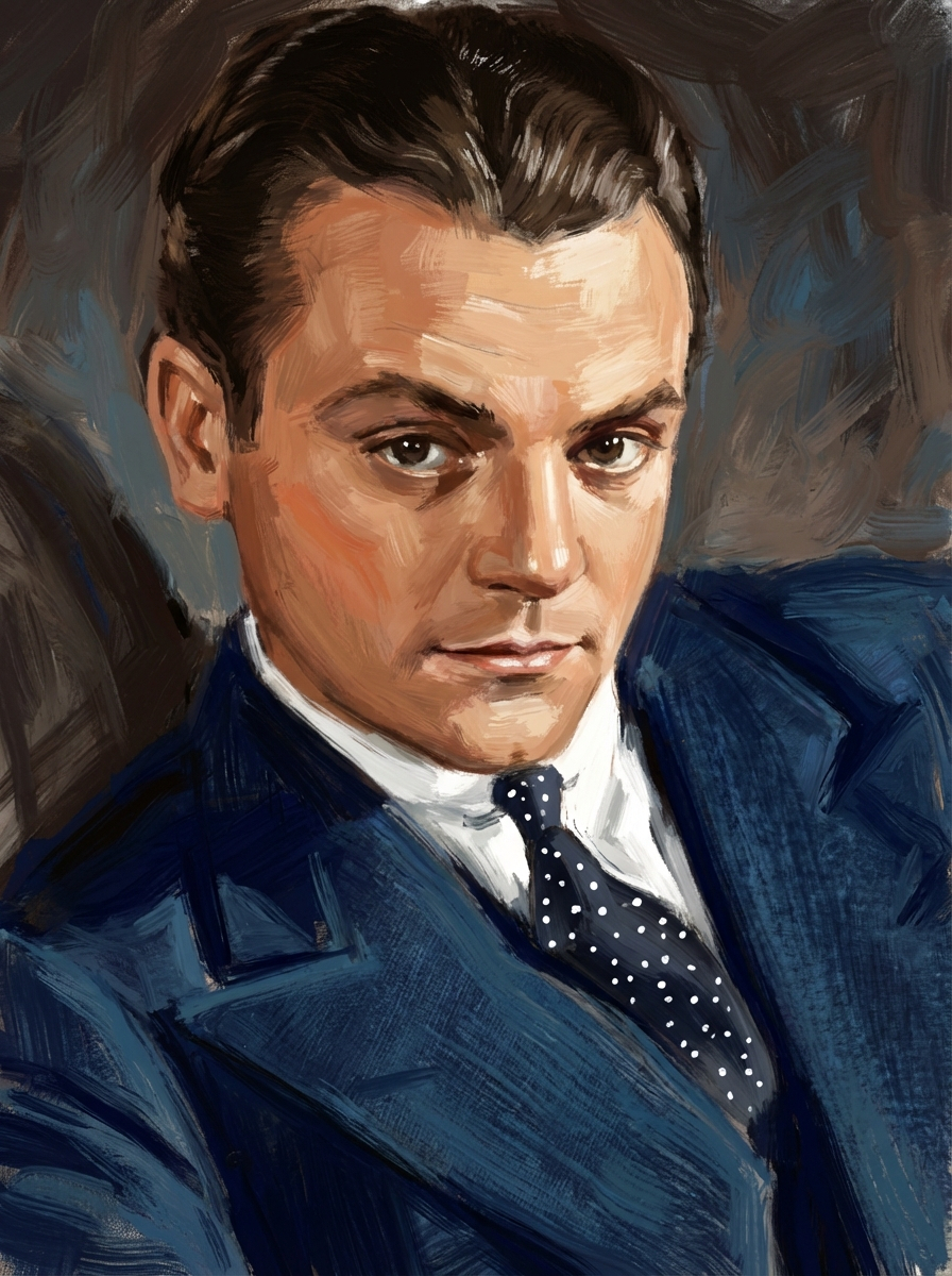 James Cagney — painted portrait