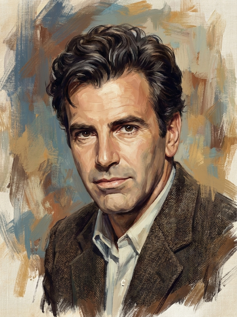Maximilian Schell — painted portrait